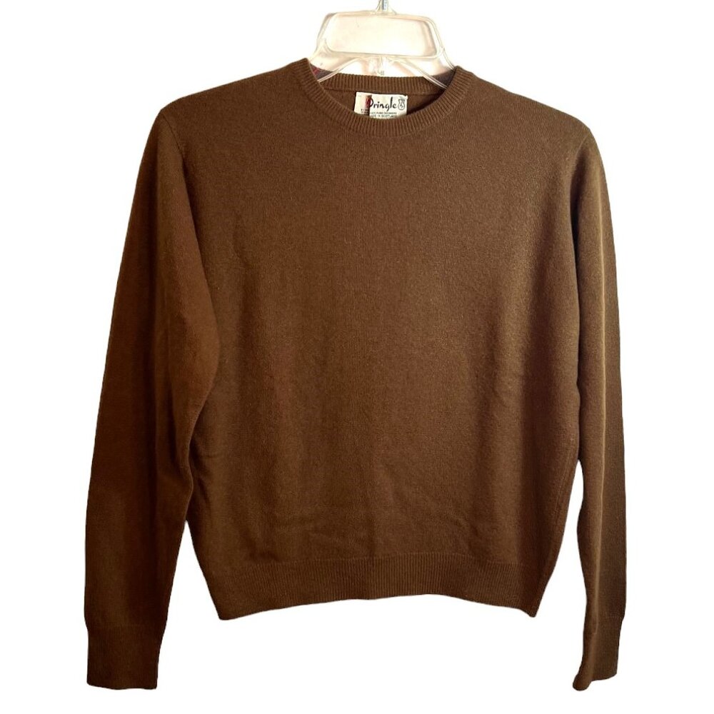 Vintage Women's Pringle of Scotland 100% Pure Cashmere Knitted Sweater, Size 38